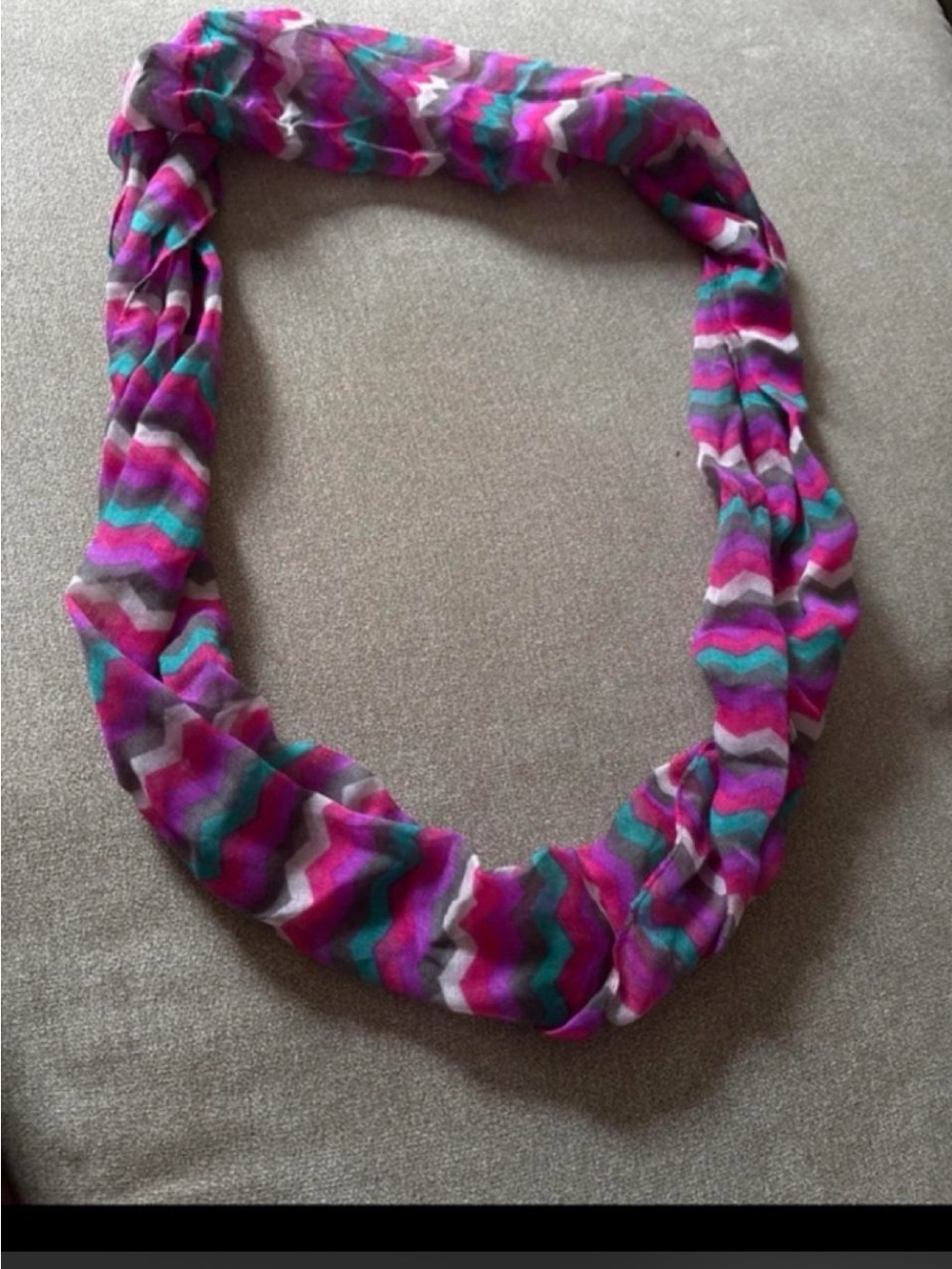 Multicolor Chevron Infinity Scarf - Picture 2 of 2